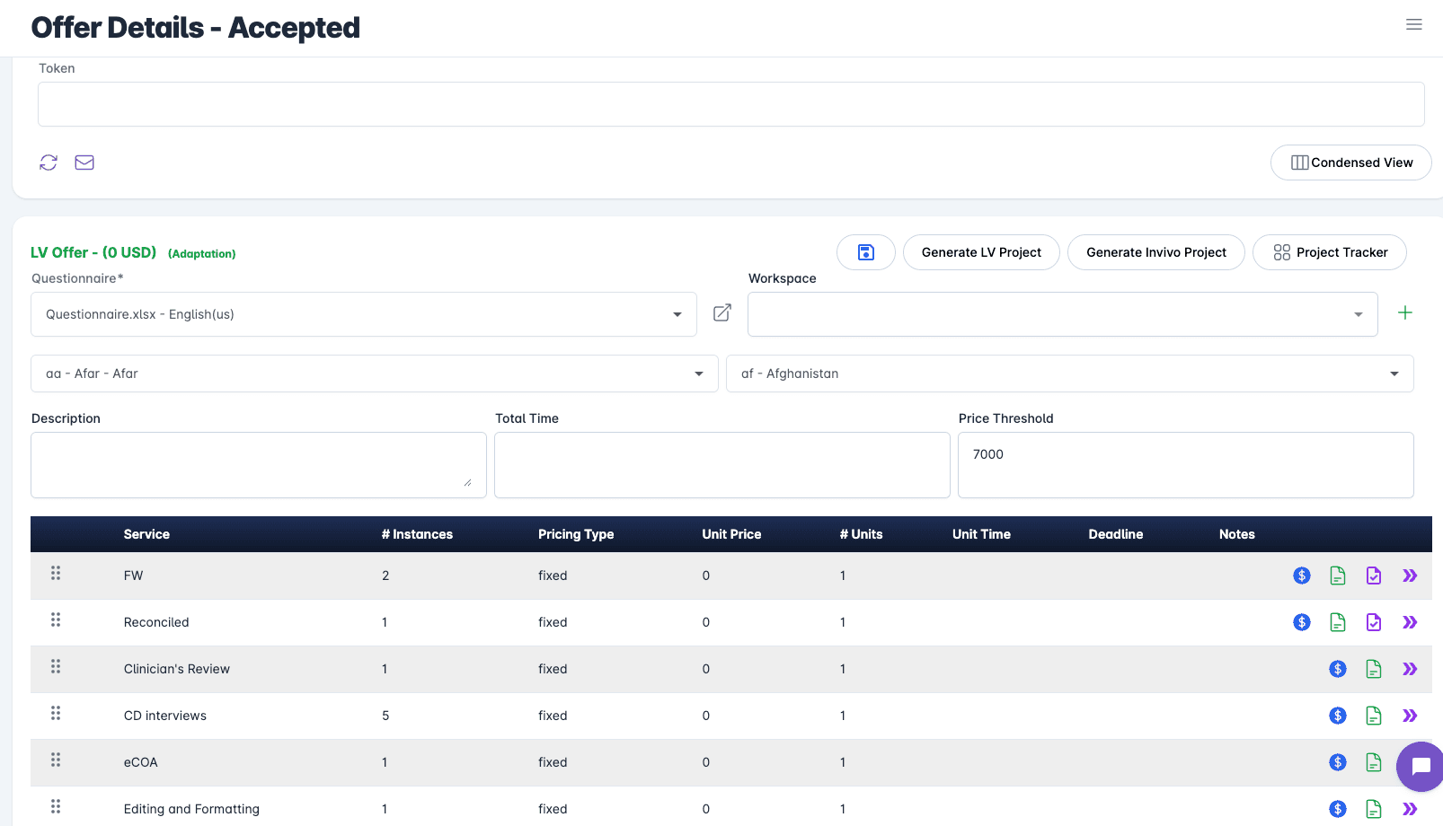 ERP Valitracks system overview